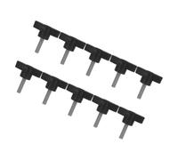 10 Pièces Bouton de Serrage en Acier Inoxydable M6x25 | Tête Plastique, Vissage Manuel, Réglage et Blocage, pour Tables et Chaises, Usage Industriel