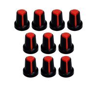 10 pièces boutons de commande de guitare ABS ensemble de boutons ronds capuchons de volumes en plastique pour un réglage précis de la tonalité des volumes sur les guitares électriques à installation