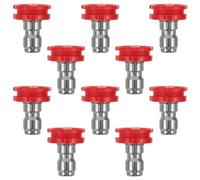 10 Pièces Buse de Pistolet à Eau Haute Pression 1mm 1/4 Pouce | Connexion Rapide, Alliage et Plastique, Jet Concentré, Usage Polyvalent pour Voiture, Patio et Mobilier Extérieur