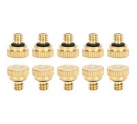 10 pièces buses de brumisation, laiton, diamètre 0,2 mm, joint torique, système irrigation extérieur .