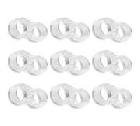 10 Pièces Butée de Porte Anneau Anti-collision en PVC | Coussin Amortissant, Protège le Mur, Usage Bureau et Chambre, Format Transparent en PVC