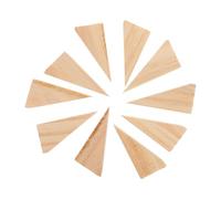 10 Pièces Butée de Porte en Bois en Coin, 6x2x3 Cm, Antidérapante | Blocage Stable pour Porte Lourde, Usage sur Tapis, Carrelage et Béton, Bois Massif