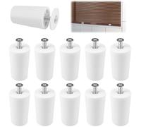 10 Pièces Butée Volet Roulant 40 mm,PVC Blanc,Résistant Intempéries,Installation Facile,Système Manuel ou Électrique .