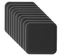10 Pièces Butoir de Porte Mural en Plastique Noir, Protection | Bords Arrondis, Toucher Confortable, pour Portes Réfrigérateur, Usage Salle de Bain ou Extérieur