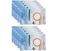 10 Pièces Carte de Test UV en PVC, Détection Pratique des Rayons | Format Léger et Portable, Suivi Rapide Lors de L’installation de Vitrines pour Reptiles ou Activités Extérieures