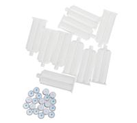 10 Pièces Cartouches de Colle en Plastique 50ml Ab | Format 1: 1, Tube Bi-composant avec Piston, Embouts Mélangeurs Compatibles, Contrôle Précis et Débit Régulier