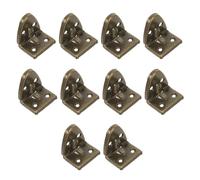 10 Pièces Charnière de Boîte en Bois 90 Degrés, Petite | Lot de Deux, Alliage de Zinc, Format 5x2,8x0,3cm, pour Coffres et Armoires