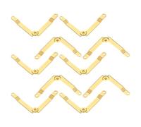 10 Pièces Charnière de Couvercle Robuste en Fer Doré | Quincaillerie pour Coffret à Bijoux, Ouverture Fluide et Maintien Sûr, Usage Commercial et Présentations Artistiques