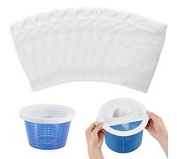 10 Pièces Chaussette Skimmer Piscine, Filtre Skimmer Piscine, Chaussette Filtre Piscine Élastique Réutilisable, Pool Skimmer Socks, Chaussette Skimmer pour Attraper Pollen, Feuilles, Cheveux
