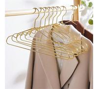 10 pièces Cintres antidérapants pour jupe et manteau, cintre de séchage, organisateur de rangement de vêtements pour armoire, cintre métallique (41,5*22*0,4cm) 10 piècesAlliage d'aluminium