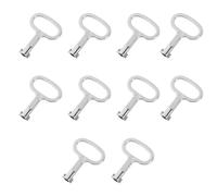 10 Pièces rmoire electrique à fente cle pour coffret électrique, armoire technique et compteur, clé légère en alliage d’aluminium, pour maintenance, valve, eau, gaz et usage autorisé