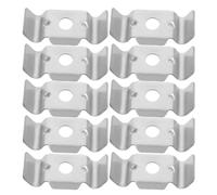 10 Pièces Clips de Clôture 9mm Acier Inoxydable en Fil W | Fixation Fiable pour Grillage à Poules et Clôtures de Champs, Protection Cultures