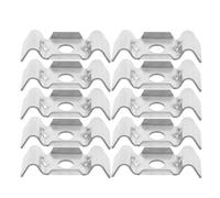 10 Pièces Clips de Clôture Agricole W Double Fil 9mm | Fixation Sécurisée Double Verrouillage, Résistance à Pluie et Humidité, Adapté aux Grillages et Panneaux Métalliques