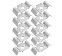 10 pièces Clips de clôture en Fil Acier Inoxydable W 9 MM | double fil, verrouillage sûr et antidérapant, pose rapide, pour poteaux métalliques et grillage de jardin