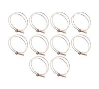 10 pièces colliers de serrage à Double fil, Clip de barbe de tuyau d'eau à Double fil réglable, Clips de tuyau de placage de zinc attache de plomberie cerceau(100mm（94-100）)
