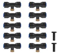 10 Pièces Connecteur Tuyau T, Buse Brumisation Laiton, Système Irrigation Jardin Extérieur JARDINAGE