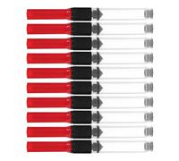 10 Pièces Convertisseur D'encre pour Stylo-plume 3,4mm ABS Rouge | Remplisseur à Piston, Usage Pratique sans Manipulation Directe du Flacon, Accessoire Solide pour Recharge
