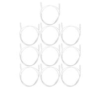 10 pièces Cordon de Connexion pour Tube LED T5 T8, Liaison Double | Connecteurs 2 Broches, Plastique Blanc, Installation Rapide, Réduit le Scintillement, pour Garages et Réserves