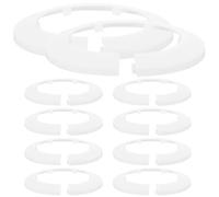 10 Pièces Couvercle de Bride de Plomberie Blanc en Plastique | Cache Discret, Compatible Divers Systèmes, Usage Intérieur Commercial, Couvre Têtes et Raccords