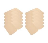 10 Pièces Couverture de Livre Autocollante en Papier Kraft | Application Facile, Protection Anti-poussière, Ajustement Serré, Étiquette Inscriptible, Usage t Bureau