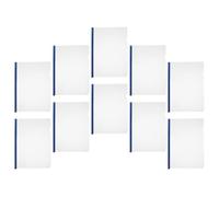 10 Pièces Couverture de Rapport Transparente en Plastique Barre | Finition Mate Résistante aux Rayures, Protège les Documents Plis et Accrochages, Usage Bureau ou Classe