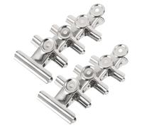 10 Pièces Crochets de Serrage Métalliques 22 à 85mm, Fermeture Ferme et | Mécanisme à Ressort, Double Finition, Protection Anti-rayures, pour Tissus Délicats, Portes Épaisses, Cuisines et Petits