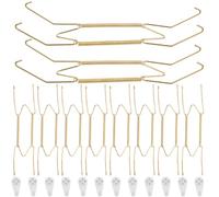 10 Pièces Crochets Muraux Invisibles pour Assiette, Type W | Design Élégant et Discret, Installation Rapide, Maintien Stable, pour Salon et Autres Espaces Décoratifs