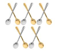 10 Pièces Cuillères à Assaisonner Miniatures 7,5cm, Lot de Set | Format Léger pour Bocaux D’épices, Dosage Précis Main, Finition Polie, Adaptées au Miel, Buffet et Pâtisserie