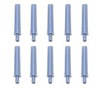 10 pièces d'amortisseurs de porte à fermeture douce, système push to open avec tampons amortisseurs, amortisseur de fermeture silencieux pour placard de cuisine, armoires, tiroirs (gris)