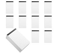 10 pièces de bloc-notes A7, petits blocs-notes pour petite liste d’achats, bloc d’écriture A7, bloc de notes ligné, planificateur hebdomadaire, bloc détachable, notes pour l’école, le bureau, liste de