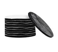 10 pièces de ruban adhésif Double face rond, crochet, Black | Patchs adhésifs ronds à forte adhérence, pour sécuriser les housses de meubles et les tissus décoratifs, les