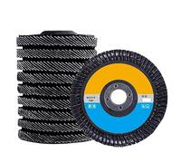 10 pièces disques à lamelles de 4 pouces, grains 60/80, meules abrasives(60grit Plastic shell)