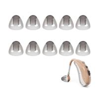 10 Pièces Dômes Ouverts pour Prothèses Auditives, 8mm Remplacements de Dômes Ouverts Embouts en Silicone Souple pour les Personnes âgées(M)