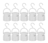 10 Pièces Douille D’ampoule LED B22 avec Crochet en Plastique Blanc