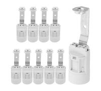 10 Pièces Douille de Lampe Candélabre E14 à Vis, Support Blanc | Plastique, Alliage de Zinc et Cuivre, Compatibilité, Installation Simple, Usage Domestique Multiple