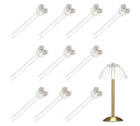 10 Pièces Douille Gu5.3 Mr16 Céramique 12v, Avec 15 Cm Câbles En Silicone De Qualité Supérieure, Douille Gu5.3 G4 Gu4 G6.35 Support Ampoule Pour Spot Led Halogène