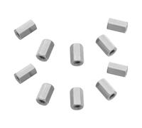 10 Pièces Écrou de Connexion Hexagonal M4 X 0,7 | Filetage Femelle Précis, Longueur 10mm, Largeur 7mm, pour Châssis Imprimante 3d et Armoires