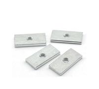 10 pièces écrous carrés écrous rectangulaires M3-M8, écrous de bloc coulissant en acier au carbone zingué(10pcs- M5x20x13x4)