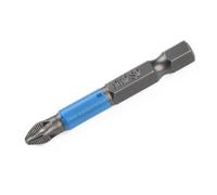 10 Pièces Embout de Tournevis Ph2 en Acier 50mm Antidérapant Bleu | Rainures Antidérapantes, Meilleure Prise Vis, Résiste à Torsion, pour Électricien et Réparation