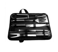 10 Pièces En Acier Inoxydable Ensemble D'outils De Barbecue Barbecue Ustensile Accessoires Camping En Plein Air Outils De Cuisson Kit Ustensiles Pour Barbecue