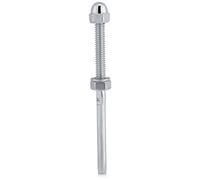 10 Pièces en Acier Inoxydable Main Courante Tendeur de Câble Goujon Fileté Système de Poteau en Métal Terminal Fileté Matériel D'extrémité pour Système de Garde-corps de Câble 1/8 "