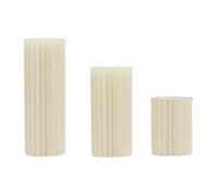 10 pièces en carton acrylique 60cm support de fleurs ensemble de mariage vase de fleurs pour la décoration de fête (blanc)