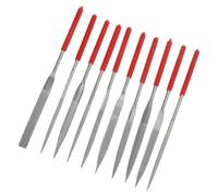 10 Pièces Ensemble de Limes à Aiguilles de Précision en Acier | Assortiment Multi-formes, Manches Ergonomiques, Travail Minutieux, Usage Bricolage, Sculpture, Pièces Plastiques