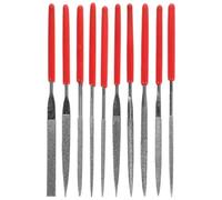 10 Pièces Ensemble de Limes à Aiguilles Diamant, Petite | Revêtement Titane, Finition Lisse, pour Bois et Plastique, Usage Studio ou Maison, Différentes Limes