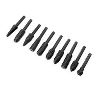 10 Pièces Ensemble de Limes Rotatives à Sculpter pour Bois et | Carbure Cémenté, Usage en Menuiserie et Ingénierie, Noir, Portable, pour Polissage et Coupe Nette