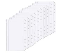 10 pièces Ensemble de sacs à fermeture éclair document transparents à 6 trous OU 2 ensembles de 10 pièces de sacs A6 OU 5 ensembles de sacs A6, retour à l'école, fournitures scolaires A5,A6,A7,A5+A6,2