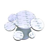 10 pièces/ensemble solide rond Silicone caoutchouc feuilles tampons épaisseur 1/2/3mm blanc joint d'étanchéité auto-adhésif anti-dérapant amortisseur Dia 2mm-50mm(8mm x 2mm)