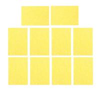 10 Pièces Éponge Nettoyante Carrée pour Panne de Fer à Souder, Entretien | Mousse Absorbante Jaune, Couches Jetables Empilables, pour Pointes, Réparations Électroniques et Interventions sur Site