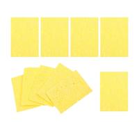 10 Pièces Éponge Nettoyante pour Panne de Fer à Souder, Entretien des | Mousse Jaune Absorbante à Couches Jetables Empilables, pour Station de Soudage, Établi, Bricoleurs et Techniciens