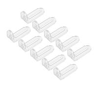 10 Pièces Équerre D’angle 90 Degrés Transparente | Fixation Presque Invisible, Compatibilité Verre et Bois, Usage Vitrine, Réparation, Tiroirs et Plinthes